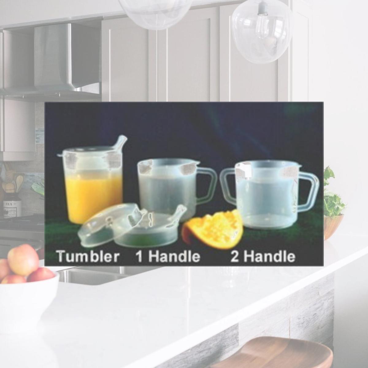 Picture of Fabrication Enterprises 60-1010 8 oz Independence Tumbler with 2 Lids