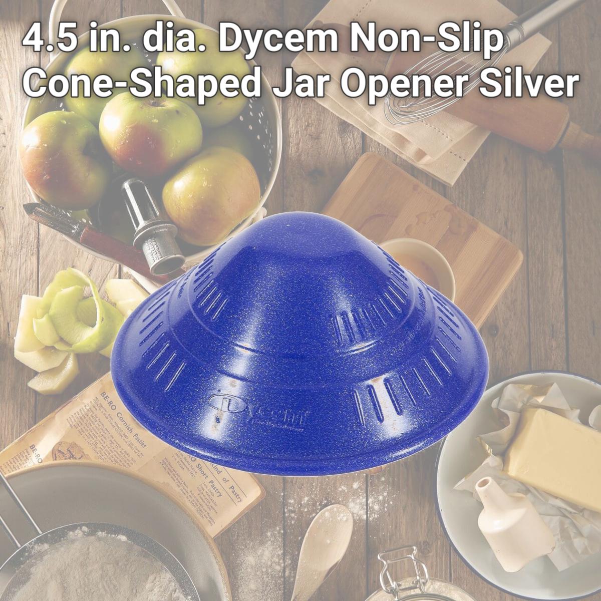 Picture of Fabrication Enterprises 50-1650S 4.5 in. dia. Dycem Non-Slip Cone-Shaped Jar Opener, Silver