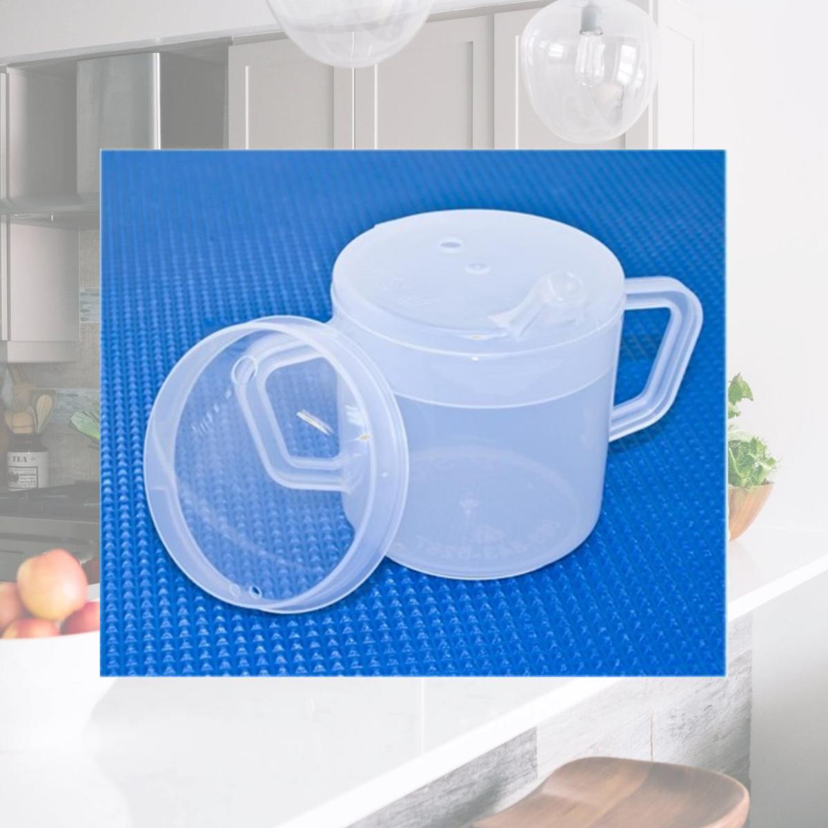 Picture of Fabrication Enterprises 60-1012 8 oz Independence 2-Handled Mug with 2 Lids