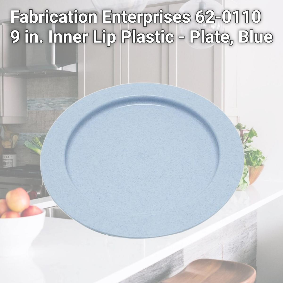 Picture of Fabrication Enterprises 62-0110 9 in. Inner Lip Plastic - Plate, Blue