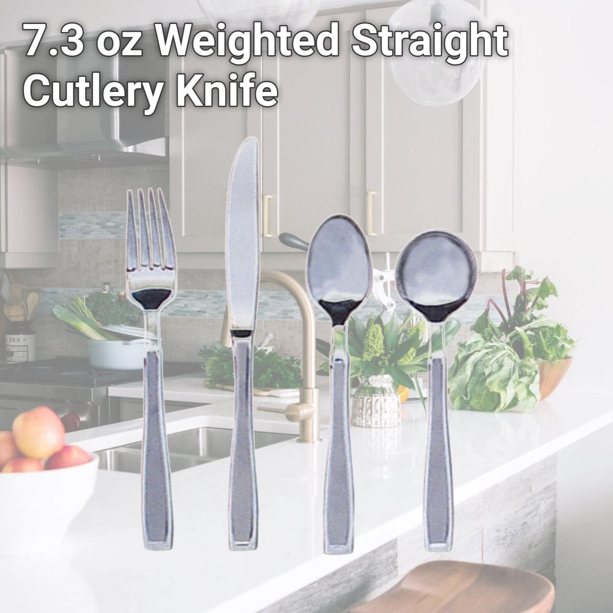Picture of Fabrication Enterprises 61-0020 7.3 oz Weighted Straight Cutlery Knife
