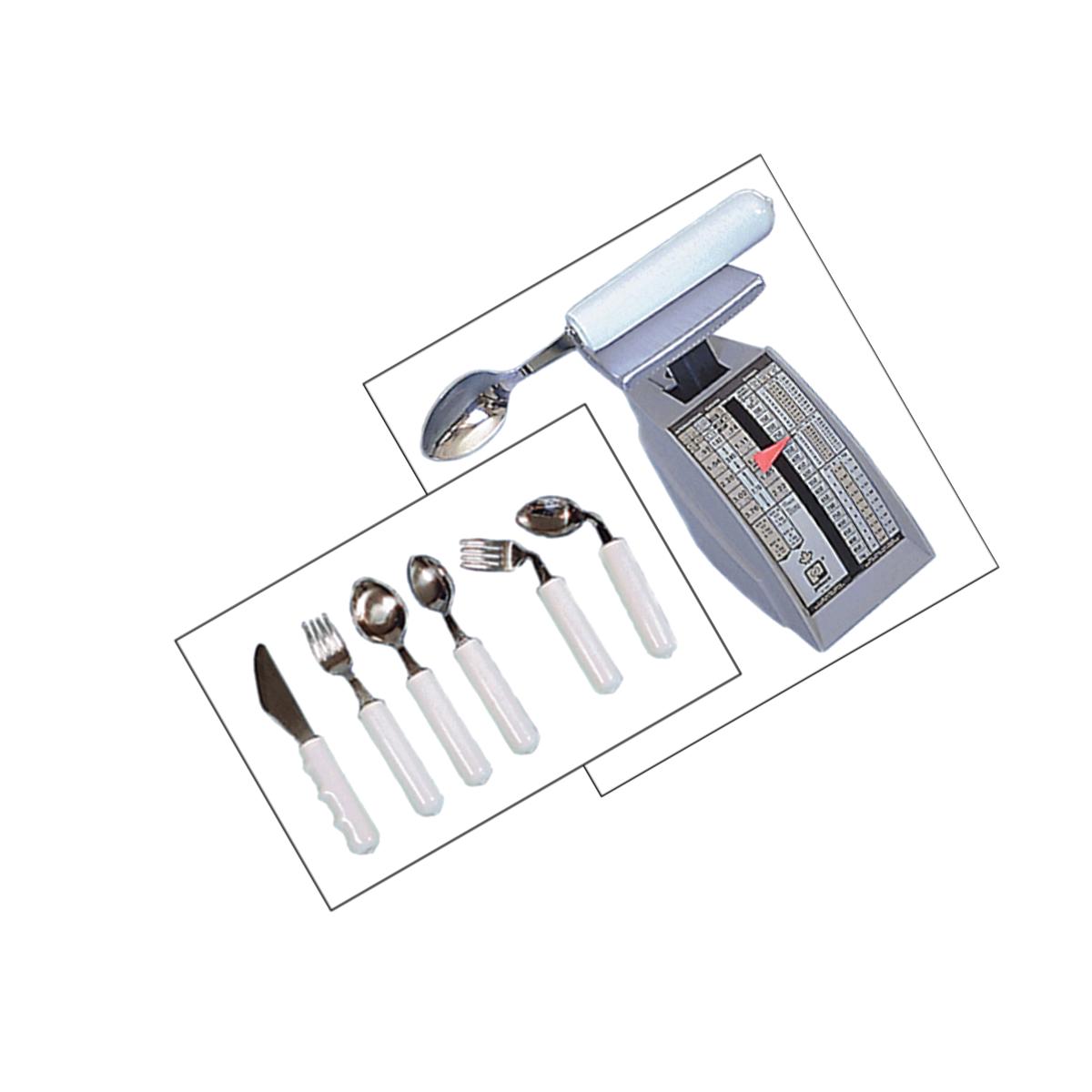 Picture of Fabrication Enterprises 61-0032 7.3 oz Weighted Straight Cutlery Teaspoon