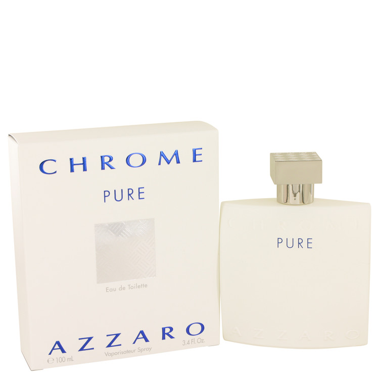 538435 Chrome Pure By Eau De Toilette Spray For Men, 3.4 Oz