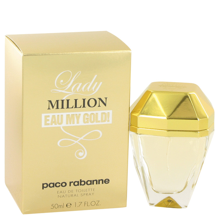 517938 Lady Million Eau My Gold By Eau De Toilette Spray For Women, 1.7 Oz