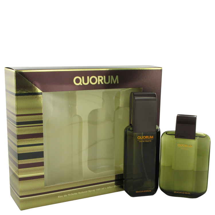 435169 Quorum By Gift Set For Men - 3.3 Oz Eau De Toilette Spray & After Shave