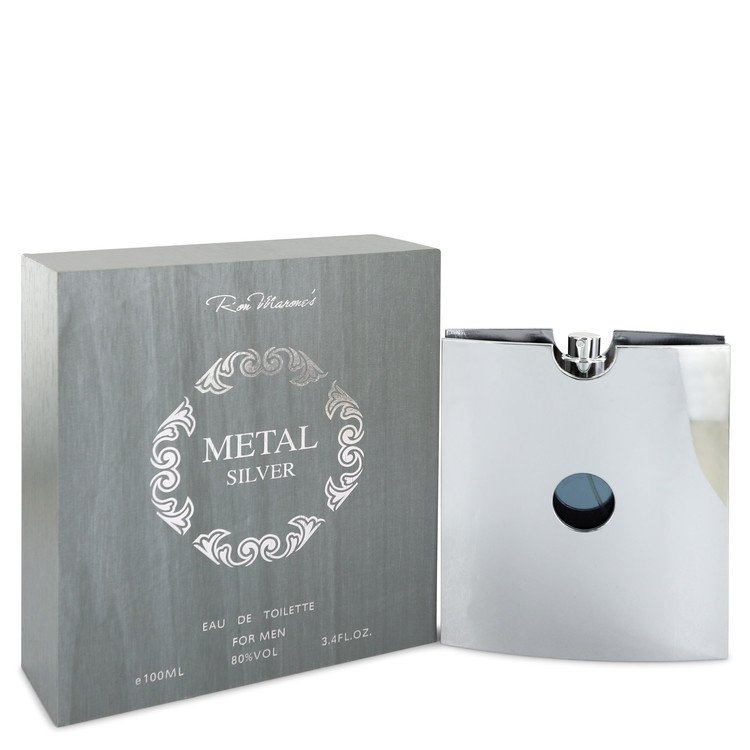 543043 3.4 Oz Metal Silver Eau De Toilette Spray For Men