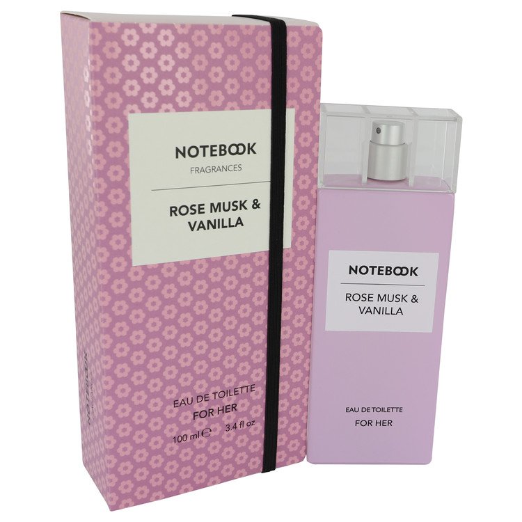 541913 Notebook Rose Musk & Vanilla Eau De Toilette Spray For Women - 3.4 Oz