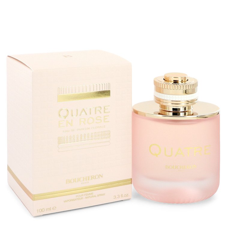 545858 3.3 Oz Quatre En Rose Florale Eau De Parfum Spray For Women