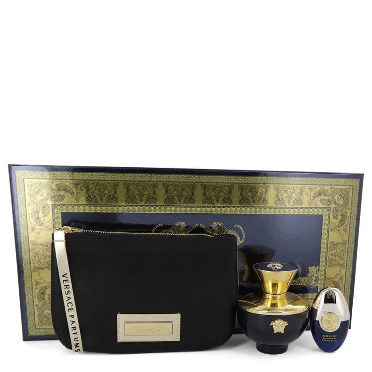547710 3.4 Oz Women Eau De Parfum Plus 0.3 Oz Mini Eau De Perfume Spray In Pouch Gift Set, Black & Gold