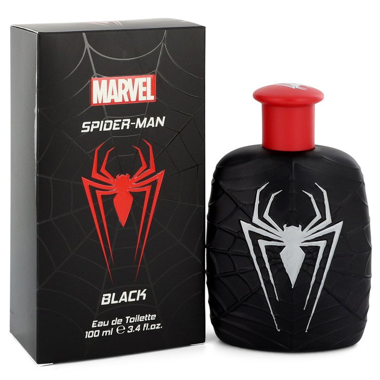 547515 3.4 Oz Men Spiderman Black Cologne Eau De Toilette Spray