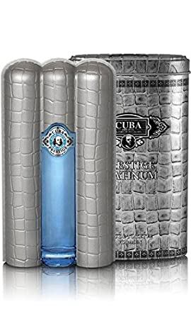 Cuba Prestige Platinum Cologne Eau De Toilette Spray for Men, 3 oz