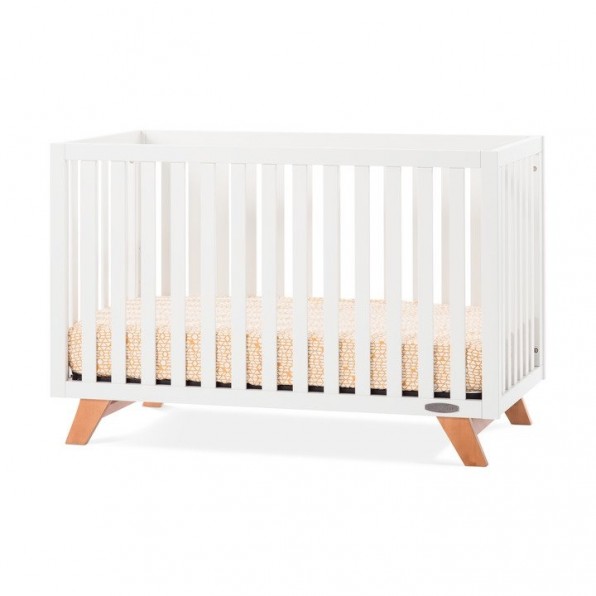F34001.43 9 X 34 X 68 In. Soho 4-in-1 Convertible Crib, Matte White & Natural
