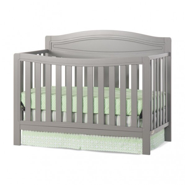 F34401.87 56 X 6 X 34 In. Dresden 4-in-1 Convertible Crib, Cool Gray