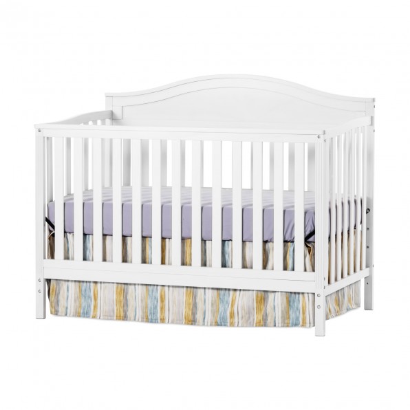 F32701.08 Sidney 4-in-1 Convertible Crib - White Wash, 43.7 X 30.2 X 55.2 In.