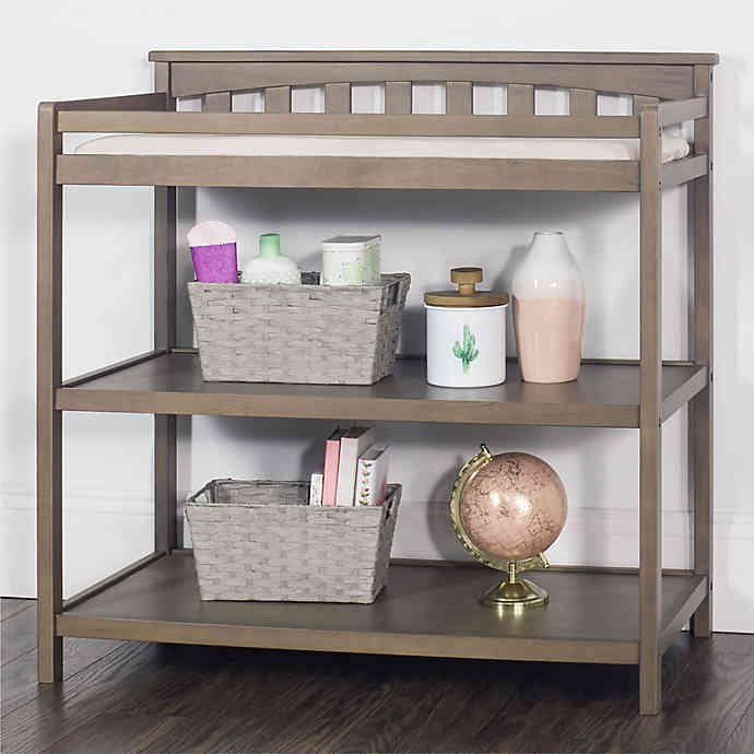 F01116.86 Flat Top Changing Table - Dusty Heather, 36.2 X 19.4 X 38 In.