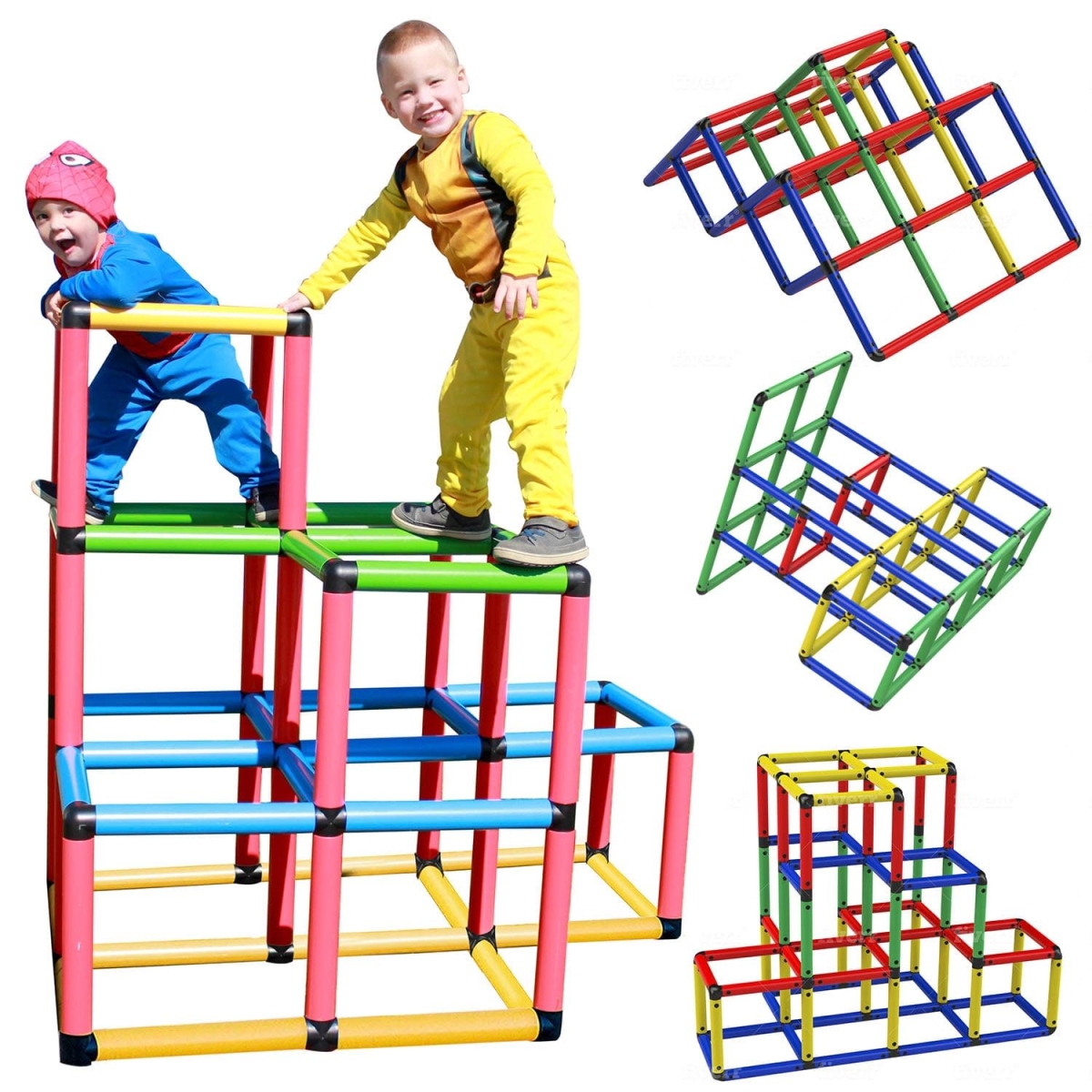 FP-CG-1 Create & Play Life Size Structures Climbing Gyms, Multi Color