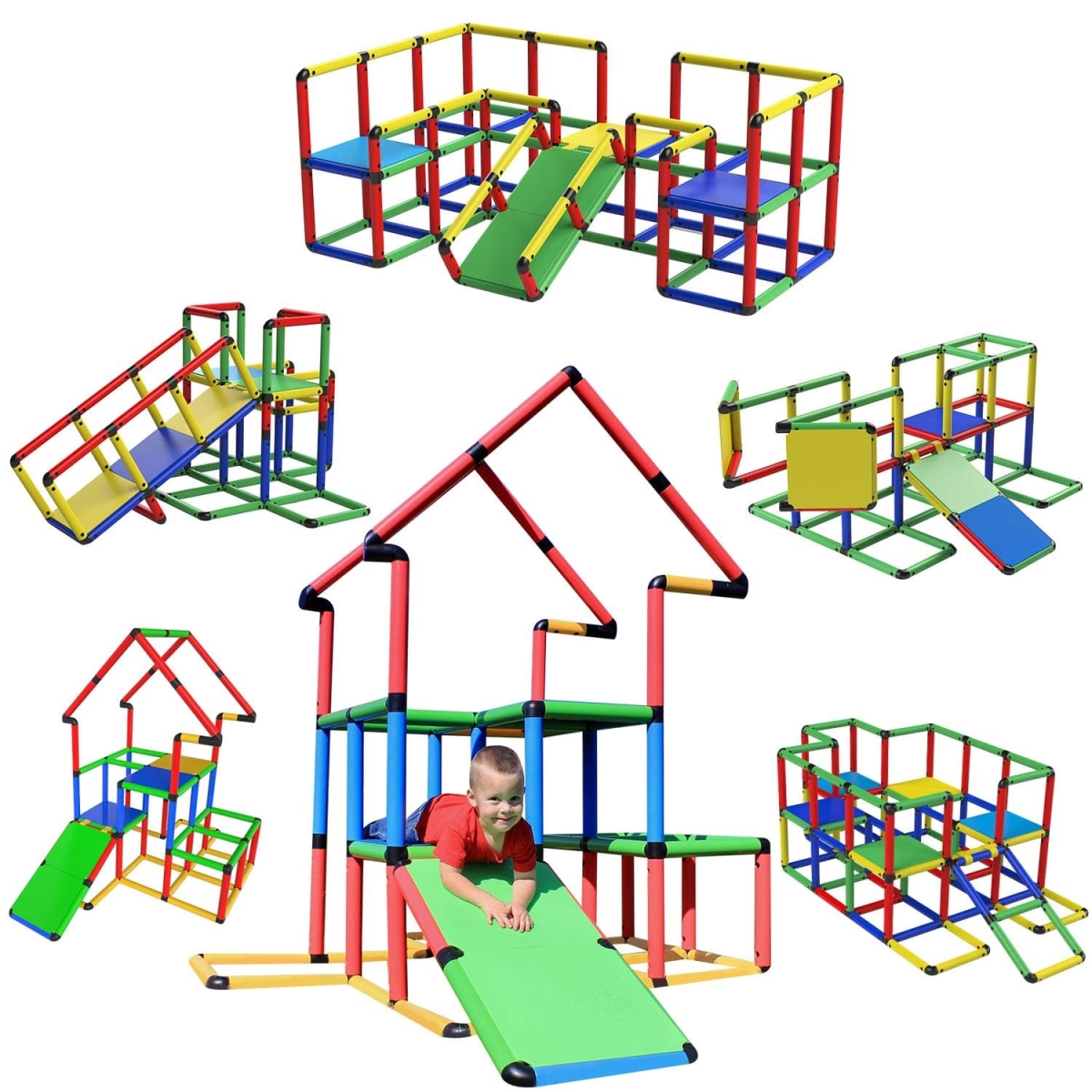 FPJS-2 Create & Play Life Size Structures Jumbo Set, Multi Color