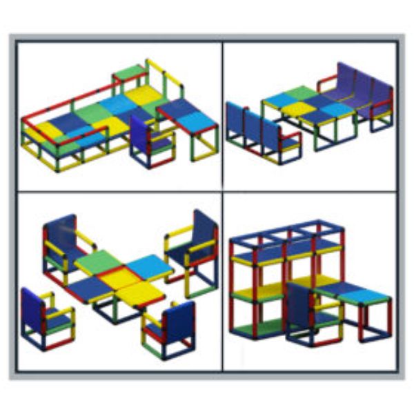 FPFS-BED Home Sweet Home Furniture Set, 528 Piece