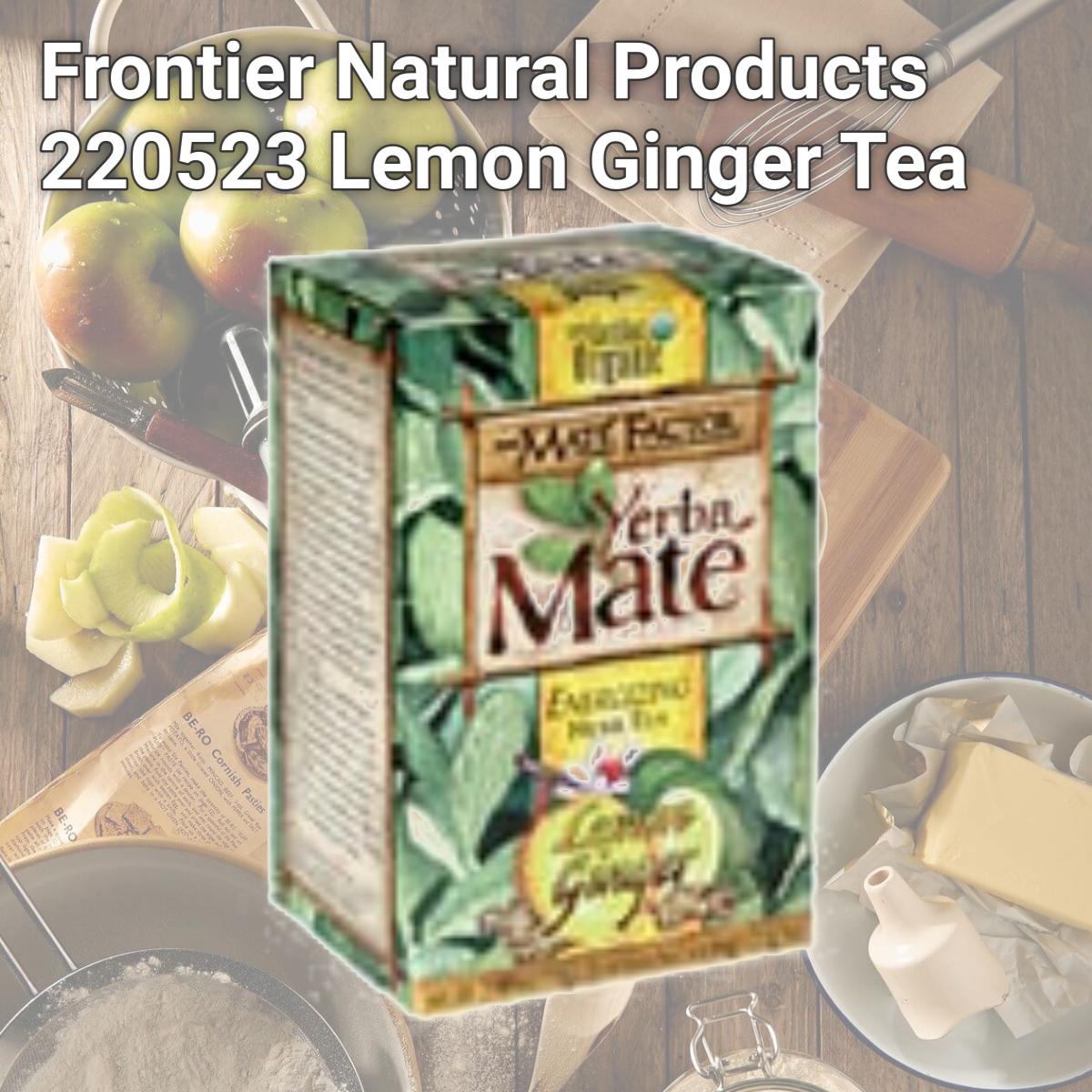 Picture of Frontier Natural Products 220523 Lemon Ginger Tea