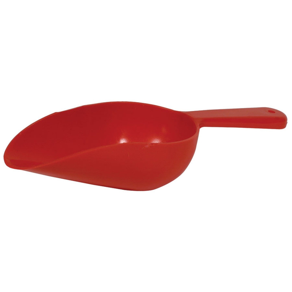 19205 4 In. Red Plastic Scoop Bowl