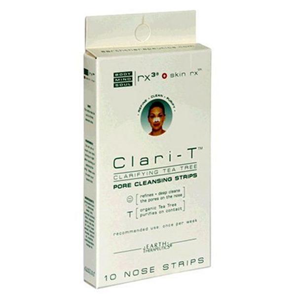 215496 Earth Therapeutics Clarifying Tea Tree Pore Cleansing Nose Strips, 10 Count