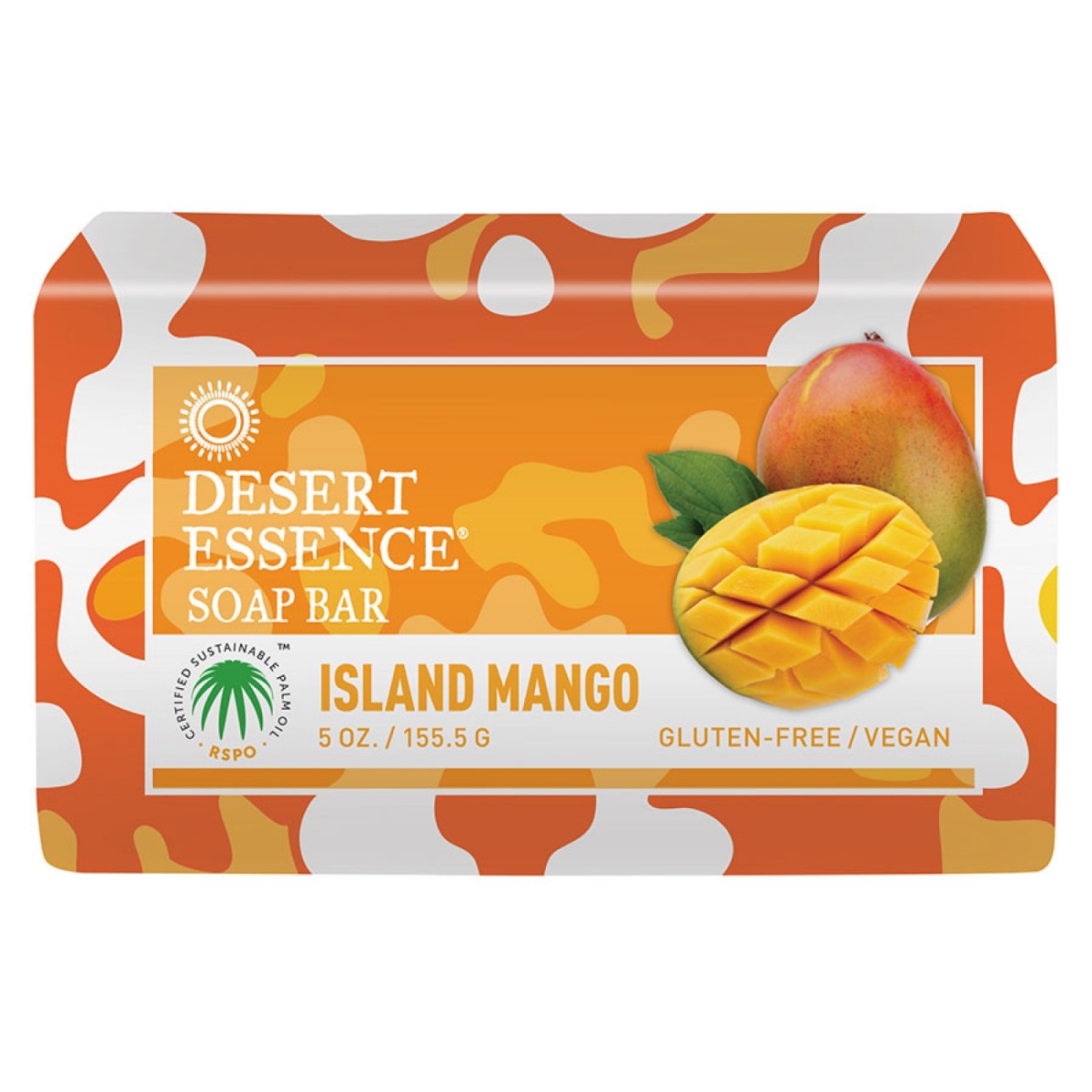 228474 5 Oz Desert Essence Island Mango Bar Soap