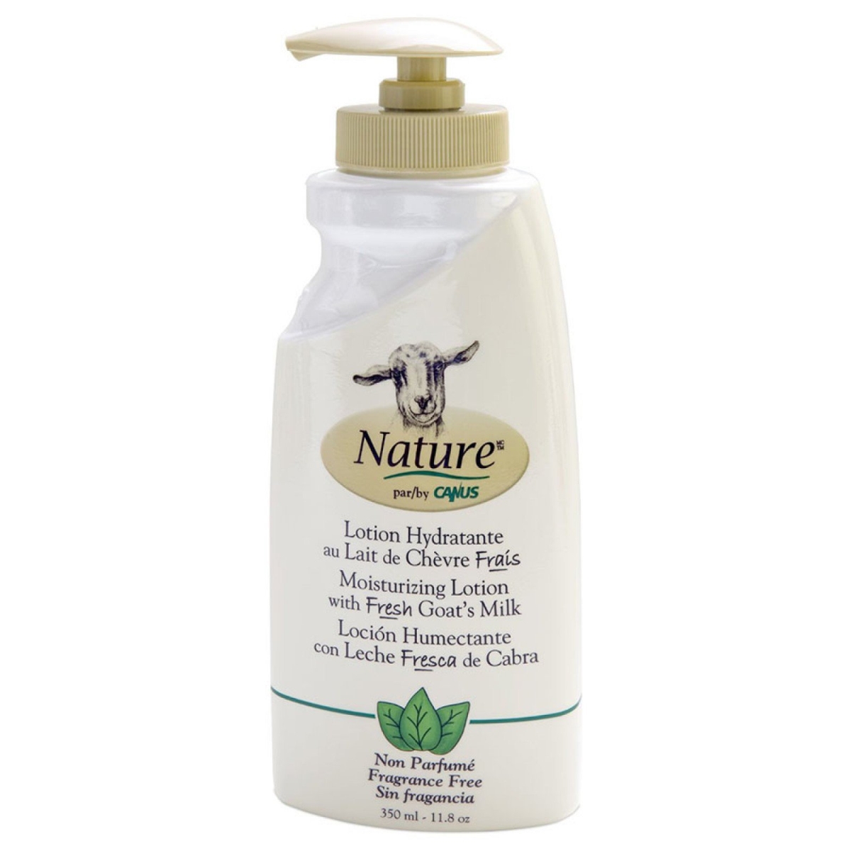 228033 11.8 Oz Nature By Canus Fragrance Free Lotion With Goats Milk