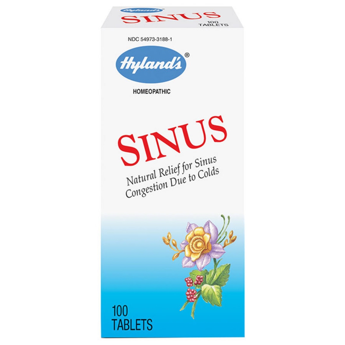 228706 Hylands Homeopathic Combinations Sinus Cough & Cold Tablets, 100 Tablets