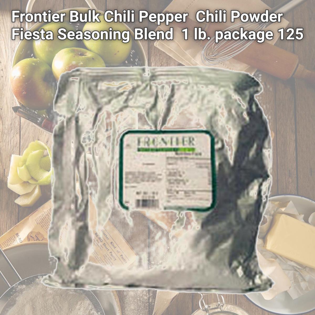 Picture of Frontier Bulk Chili Pepper  Chili Powder Fiesta Seasoning Blend  1 lb. package 125