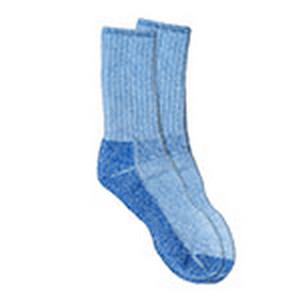 230992 9-11 Organics Killington Mountain Hiker Socks, Blue