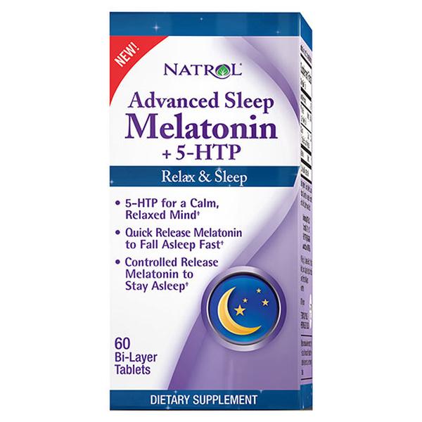 231594 Advanced Sleep Melatonin Plus 5-htp 10 Mg 60 Tablets
