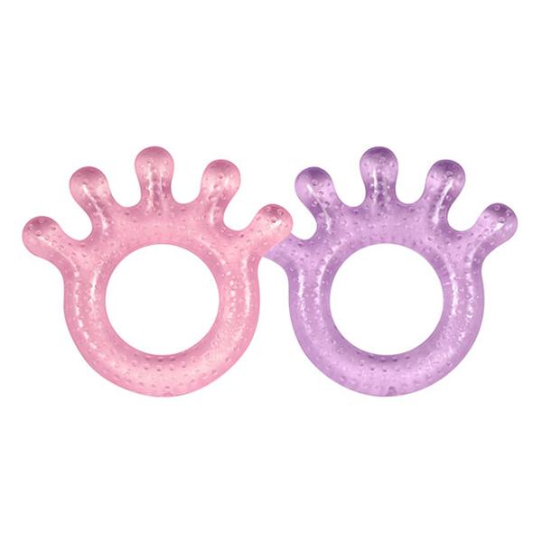 232670 Silicone Cooling Teether, Pink & Purple - Pack Of 2