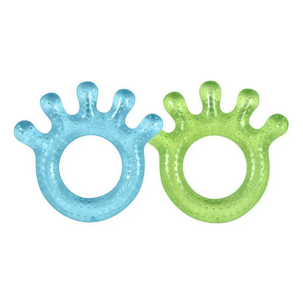232671 Silicone Cooling Teether, Blue & Green - Pack Of 2