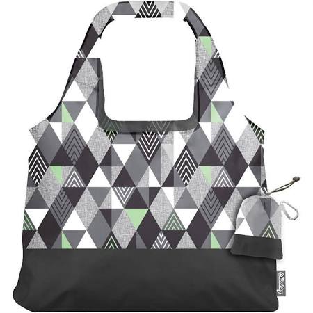 233254 Matrix Gray Triangles Vita Abstract Shopping Bags