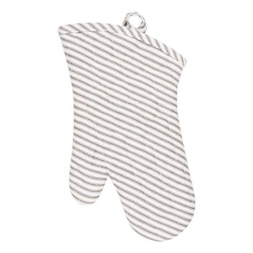 232811 13 In. Metro Stripe Oven Mitts, Pewter