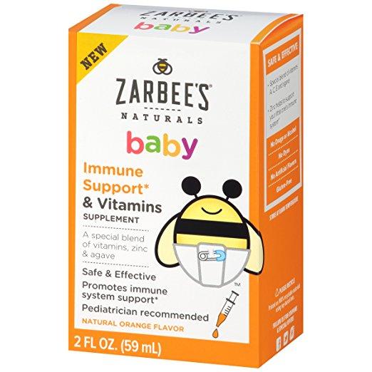 233496 2 Fl Oz Baby Immune Support & Vitamins, Natural Orange Flavor, Vitamins & Supplements