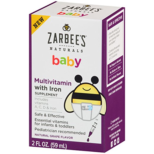233498 2 Fl Oz Baby Multivitamin With Iron, Natural Grape Flavor, Vitamins & Supplements
