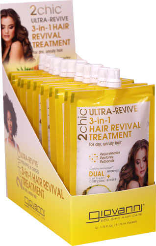 233896 1.75 Oz Pineapple & Ginger 3 In 1 Hair Revival Treatment - 12 Packs Per Box