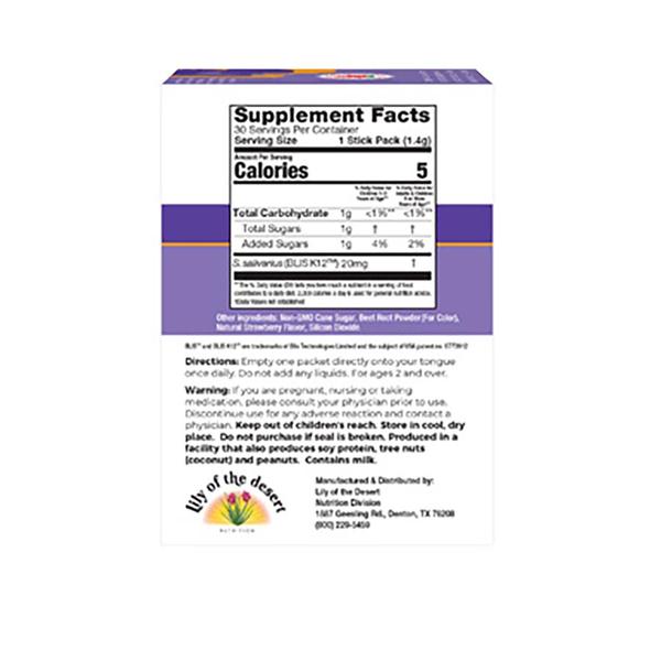 234358 0.05 Oz E.n.t. Care Immune Probiotic With Nem & Q-actin, Strawberry Flavor - 30 Pocket
