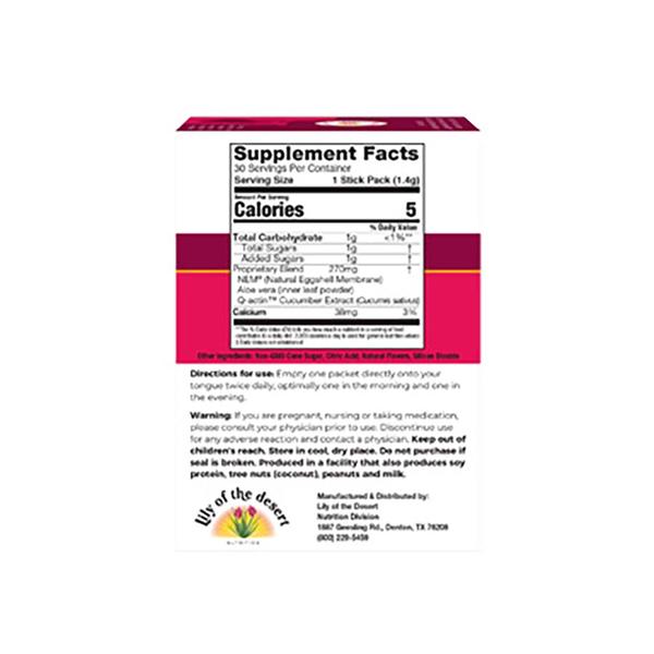 234355 0.05 Oz Lifestix Quick Dissolve Supplement Joint Care, Raspberry Lemonade Flavor - 30 Pocket