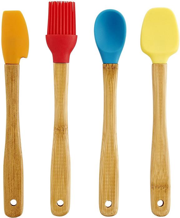 234801 8.5 In. Kitchen Gadgets Mini Bamboo Tool Set - 4 Piece