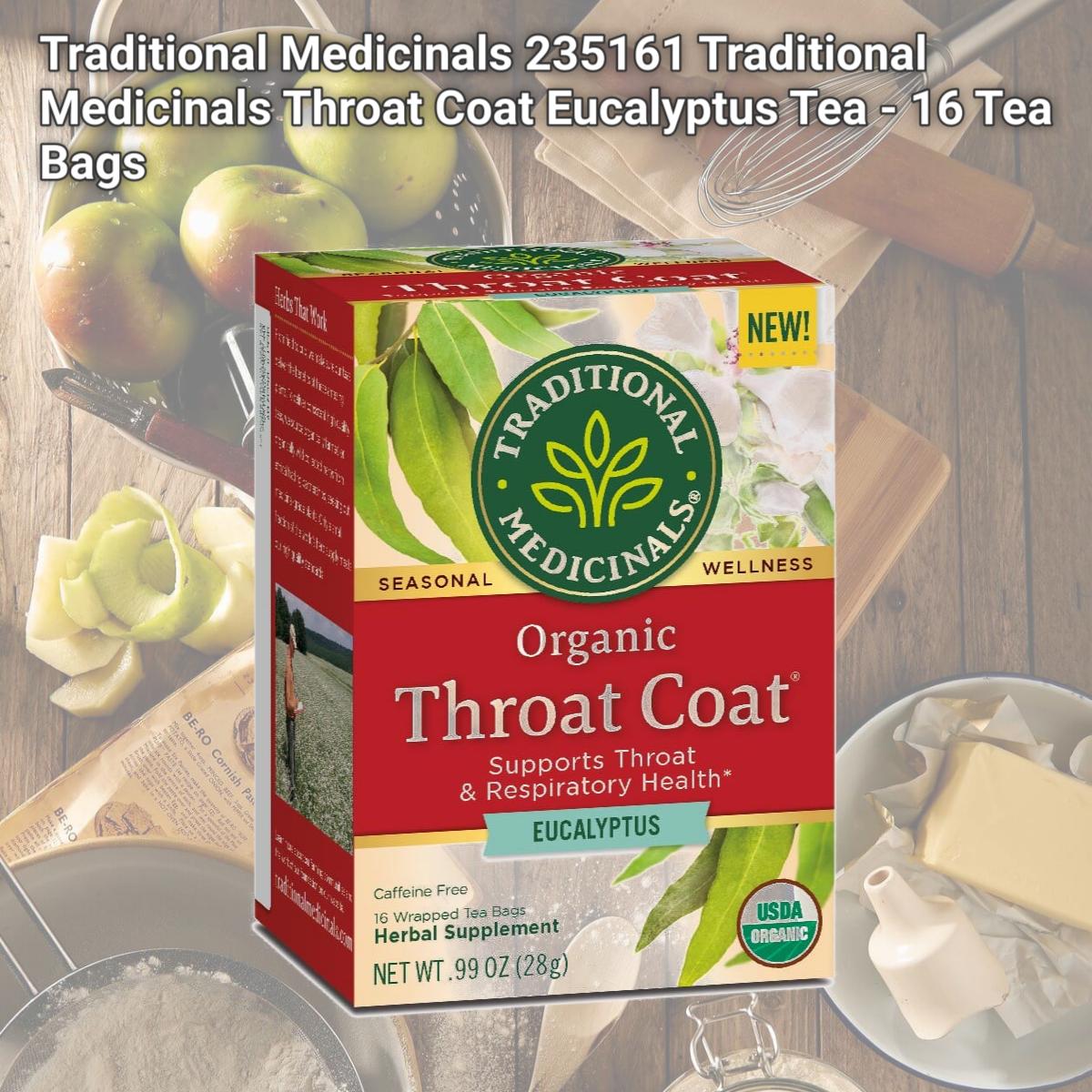 Picture of Traditional Medicinals 235161 Traditional Medicinals Throat Coat Eucalyptus Tea - 16 Tea Bags