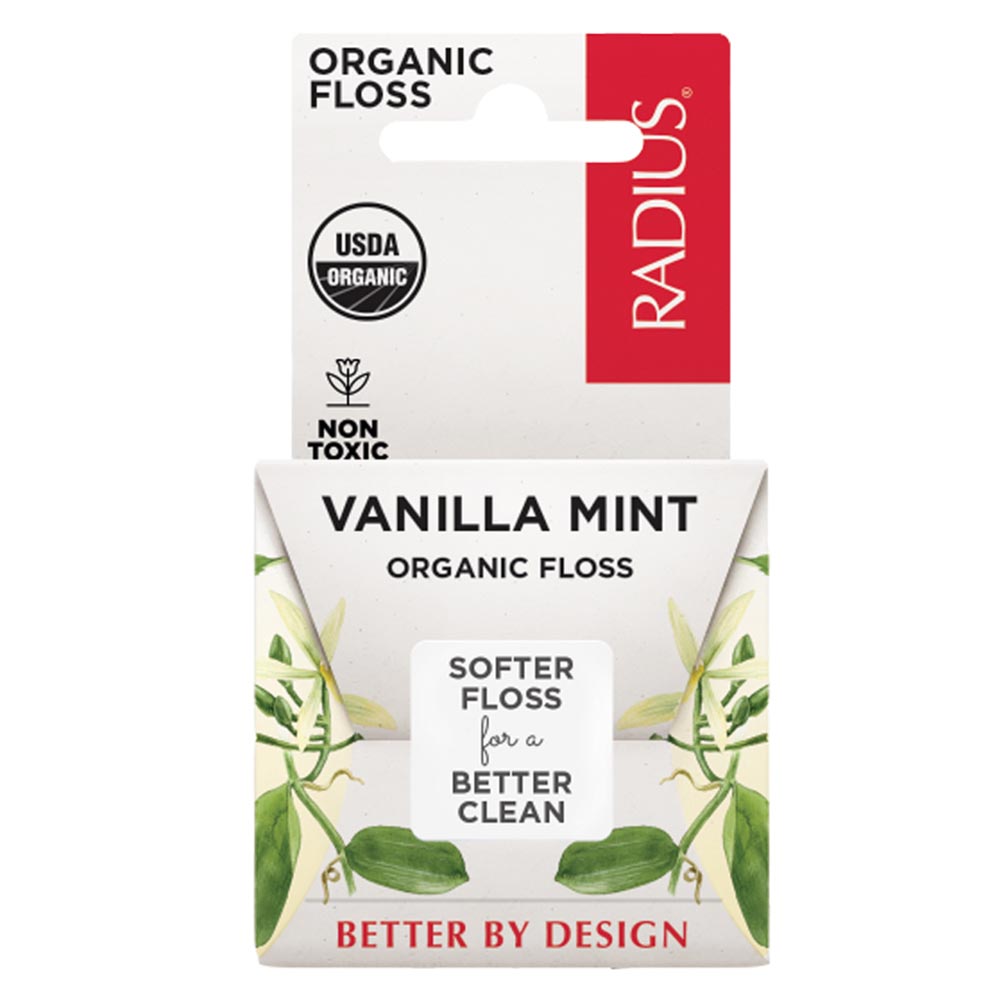 235195 55 Yards Dental Floss Vanilla Mint Organic Silk
