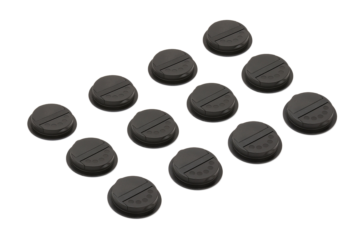 235357 Culinary Black Spice Lids, 12 Count