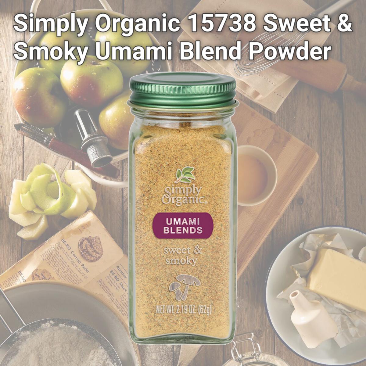 Picture of Simply Organic 15738 Sweet & Smoky Umami Blend Powder