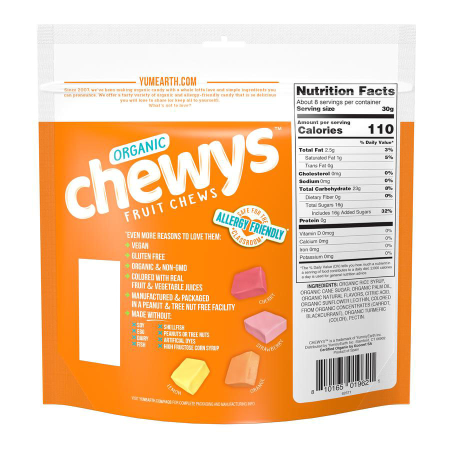 Picture of YumEarth 237351 8 oz Organic Chewys Bag