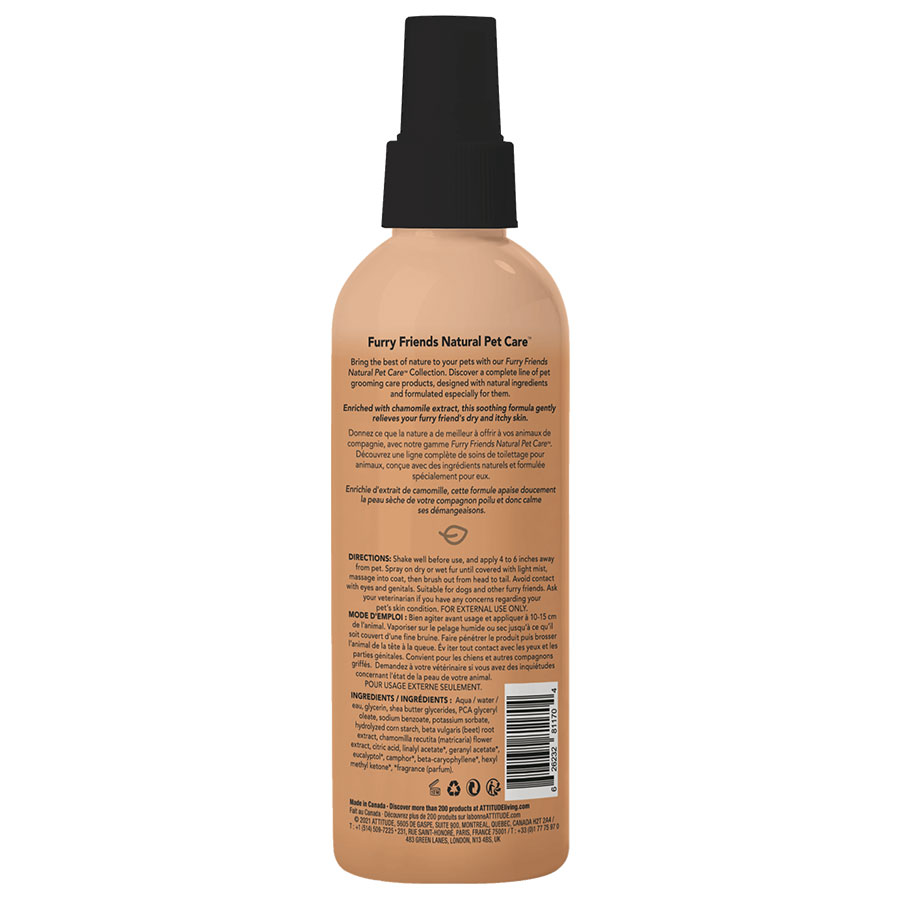 Picture of Attitude 237644 8 oz Lavender Itch Soothing Waterless Pet Detangling Spray