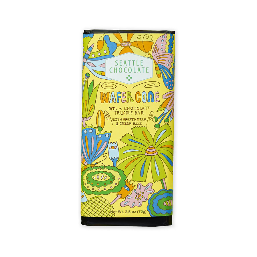 Seattle Chocolate 239047 2.5 oz Wafer Cone Truffle Bar by Seattle Chocolates