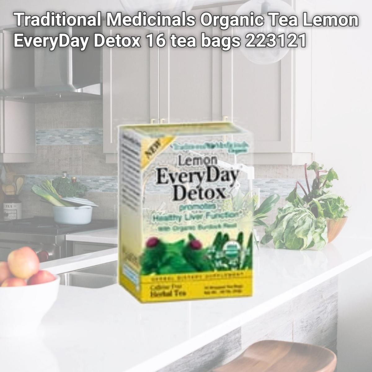 Picture of Traditional Medicinals Organic Tea Lemon EveryDay Detox 16 tea bags 223121