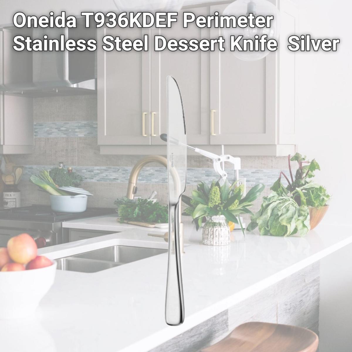 Picture of Oneida T936KDEF Perimeter Stainless Steel Dessert Knife  Silver